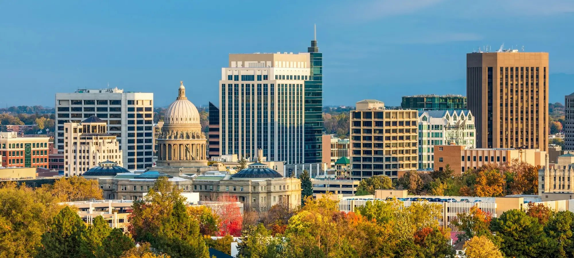 Downtown Boise and the Idaho State Capitol
