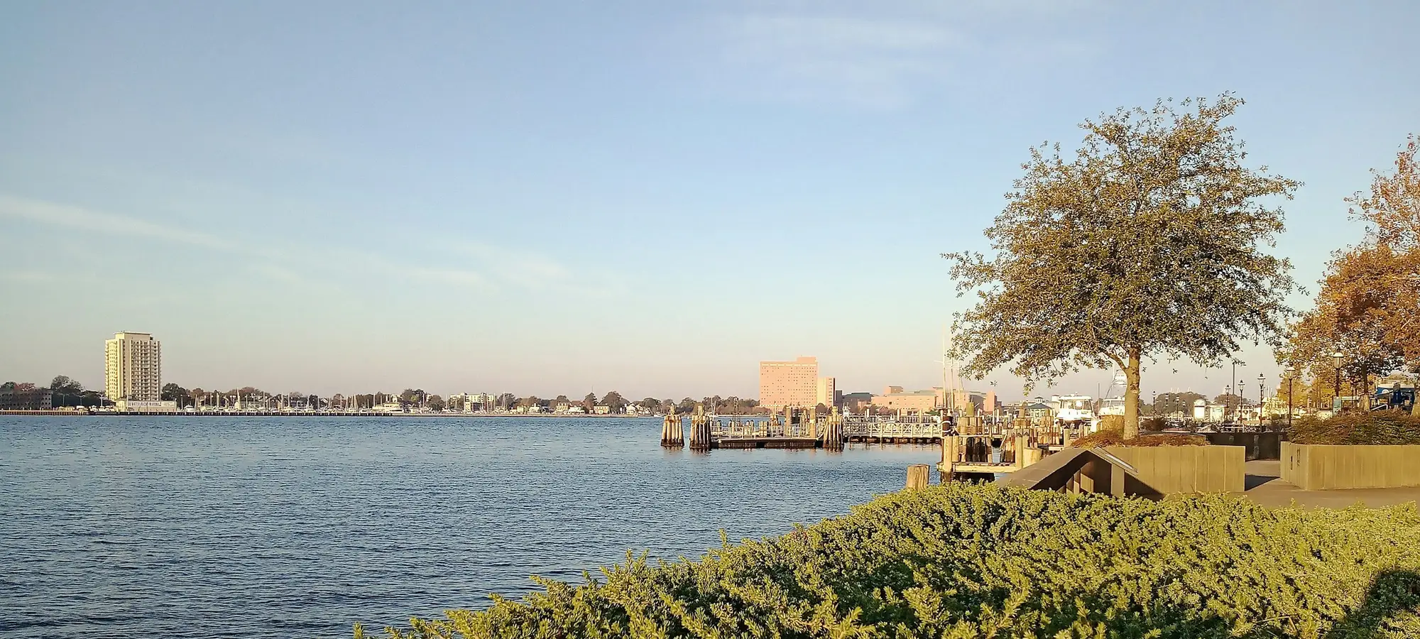 The Norfolk waterfront on the Elizabeth River