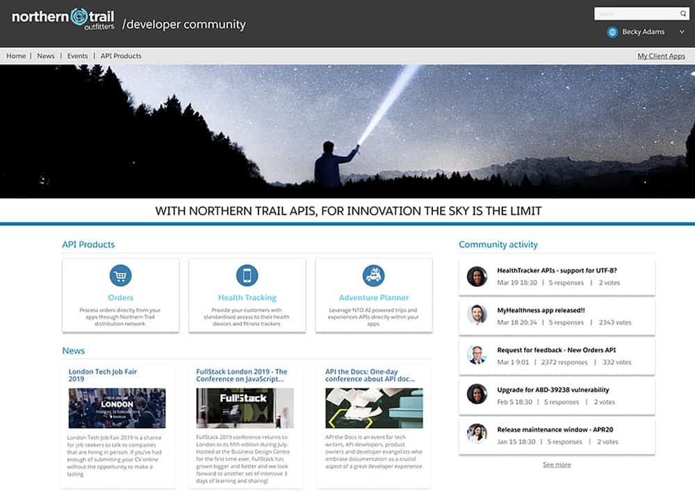 Salesforce Community page